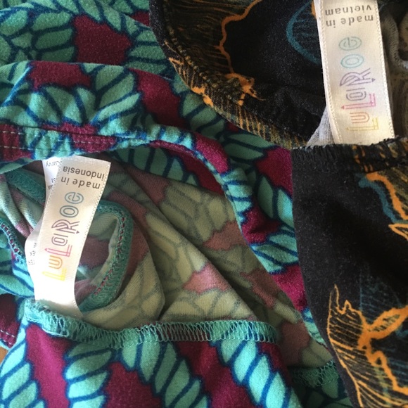 -9 Lularoe Tall & Curvy Leggings - Picture 6 of 8